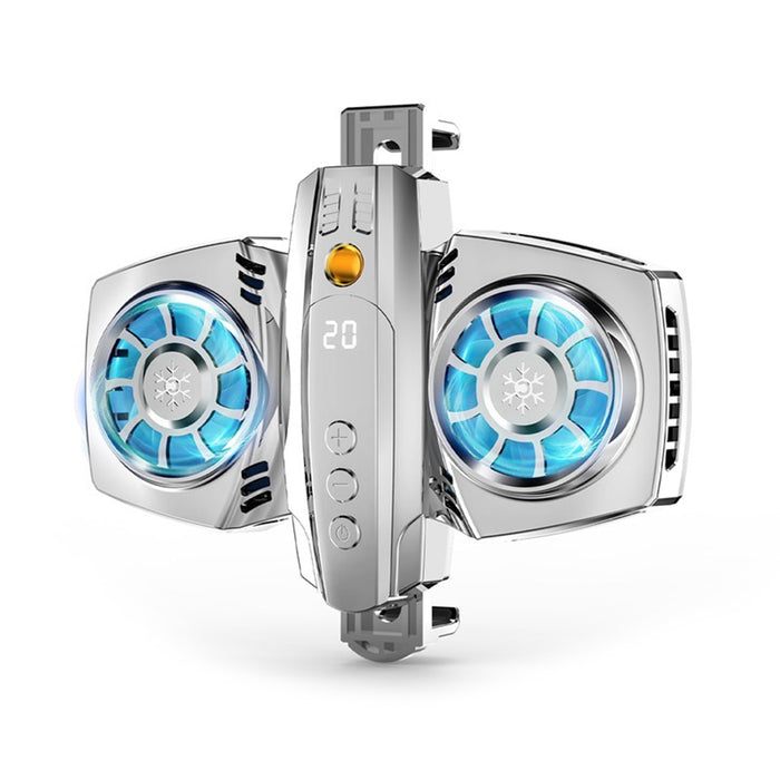 Mobile Phone Cooler Dual RGB Cooling Fan