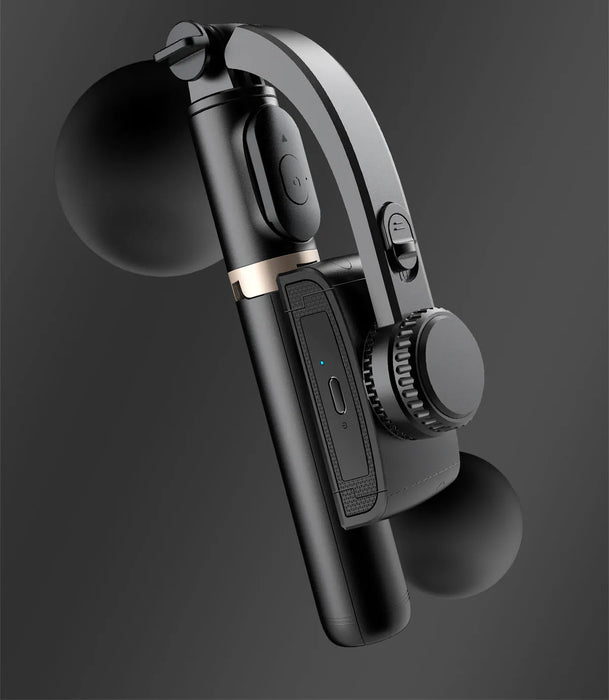 Handheld Gimbal Smartphone Bluetooth Handheld Stabilizer with Tripod Selfie Stick Folding Gimbal for Smartphone