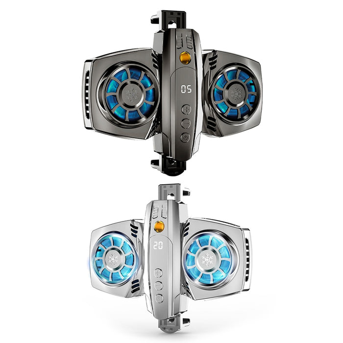 Mobile Phone Cooler Dual RGB Cooling Fan