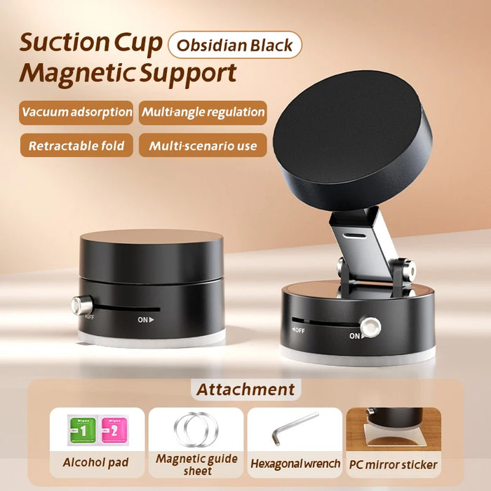 Universal 360° Magnetic Suction Phone Holder – Foldable, Multi-Use & Portable