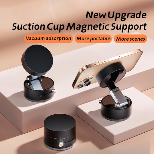 Universal 360° Magnetic Suction Phone Holder – Foldable, Multi-Use & Portable