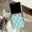 Wave Point Clear Case for Samsung Galaxy Z Flip 8 — Card Holder + Beads Bracelet Charm (Fits Z Flip 3–8)