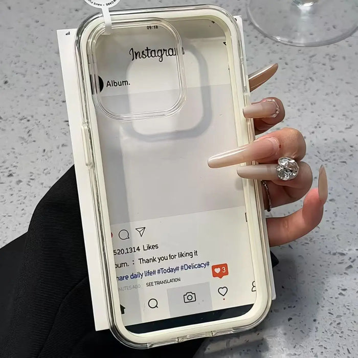 Luxury Candy-Color Frame Clear Back iPhone Case – Acrylic Shockproof Bumper Cover (iPhone 11–17 Pro Max & Plus)