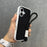 Waffle Sole Silicone Case for iPhone 11-17 with Wrist Strap Lanyard, Matte Shockproof Cover