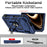 MagSafe Ring Kickstand Case for iPhone Duo 18 Fold with Slide Camera Lens Cover and Shockproof Magnetic Armor