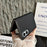 Business Leather Case for Samsung Galaxy Z Fold 8 — Pure Color, Shockproof Half-Wrap Cover (Fits Z Fold 5/6/7/8/8 Ultra)