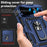 MagSafe Ring Kickstand Case for iPhone Duo 18 Fold with Slide Camera Lens Cover and Shockproof Magnetic Armor