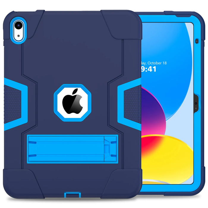 Heavy Duty Shockproof Rugged Protective Cover with Built-in Kickstand for iPad