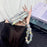 Luxury Diamond Bling Case for Samsung Galaxy Z Flip 3-8 with Pearl Chain and Shockproof Hard Cover