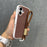 Waffle Sole Silicone Case for iPhone 11-17 with Wrist Strap Lanyard, Matte Shockproof Cover