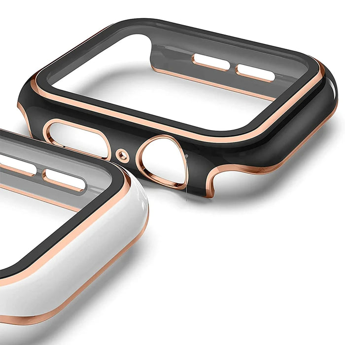 Complete Defense: Tempered Glass Bumper for Apple Watch Series 4-9