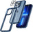 【3 in 1】Case for iPhone 14 with Tempered Glass Screen Protector Matte-Finish All-Round Protection Shockproof Cover