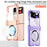 Magsafe Magnetic Transparent Folding Hinge Shockproof Hard Cover Wireless Charging Case For Samsung Galaxy Z Flip 5 4 3