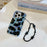 Elegant Black Cat Double-Layer Wrist Chain Protective Case - Designed for iPhone 16/15/14/13/12/11 Pro Max/Plus