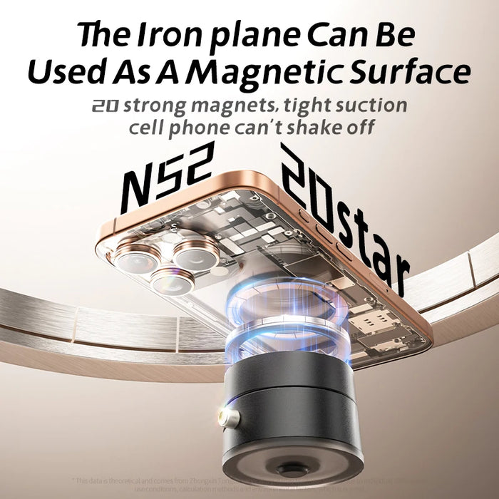 Universal 360° Magnetic Suction Phone Holder – Foldable, Multi-Use & Portable