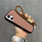 Waffle Sole Silicone Case for iPhone 11-17 with Wrist Strap Lanyard, Matte Shockproof Cover