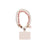 Pearl Wrist Phone Lanyard with Hand-Woven Leather & Floral Accent