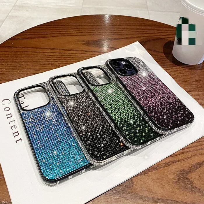 Luxury Rhinestone Camera Bumper Case for iPhone 11 Pro-18 Pro Max with Shockproof Anti-Scratch Protection