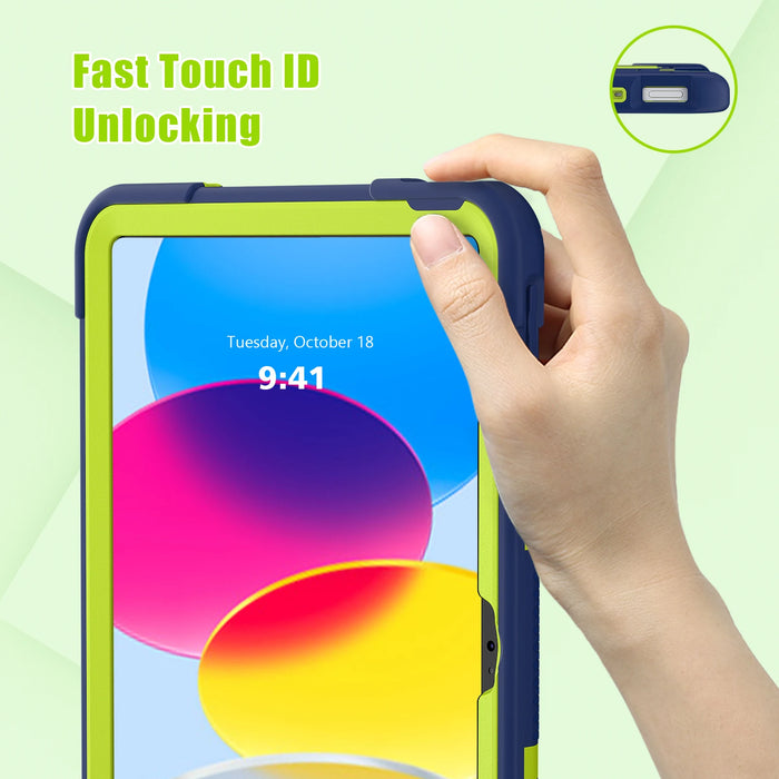 Heavy Duty Shockproof Rugged Protective Cover with Built-in Kickstand for iPad