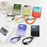 Luxury Gradient Hinge Protection Case for iPhone Duo with Wrist Strap Lanyard