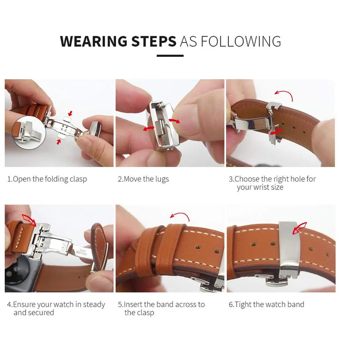 Leather Strap For Apple Watch