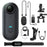 4K Mini WIFI Action Camera – 128GB Thumb-Sized POV Portable Video Recorder, IPX7 Waterproof, Helmet Mount, Vlogging Camcorder (Black)