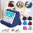 Multifunctional pillow-type tablet and phone holder, suitable for iPad and other devices, made from sponge material for added comfort.