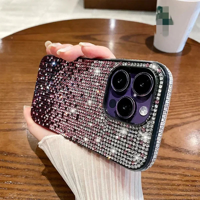 Luxury Rhinestone Camera Bumper Case for iPhone 11 Pro-18 Pro Max with Shockproof Anti-Scratch Protection
