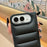 Down Jacket Soft Case for iPhone Duo Fold, Matte Black, Shockproof Buffer Protection