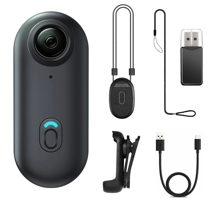 4K Mini WIFI Action Camera – 128GB Thumb-Sized POV Portable Video Recorder, IPX7 Waterproof, Helmet Mount, Vlogging Camcorder (Black)