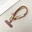 Short Phone Wrist Lanyard with Contrast Weave & Smiley Detail