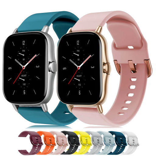 Silicone band For Amazfit GTS/2/2e/GTS2 Mini/GTR 42mm/47mm/GTR2/2e/stratos 2/3