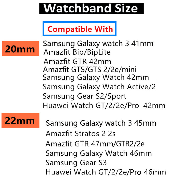 Silicone band For Amazfit GTS/2/2e/GTS2 Mini/GTR 42mm/47mm/GTR2/2e/stratos 2/3