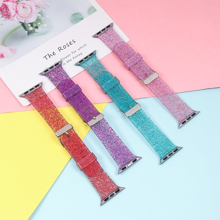 Glitter Silicone Band For Apple Watch