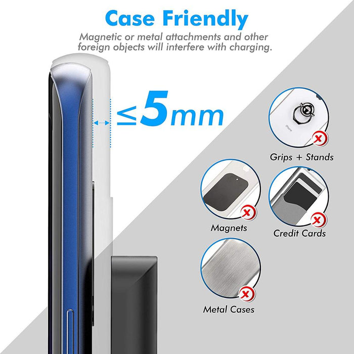 30W Qi Wireless Charger Stand Fast Charging Dock Station Phone Holder