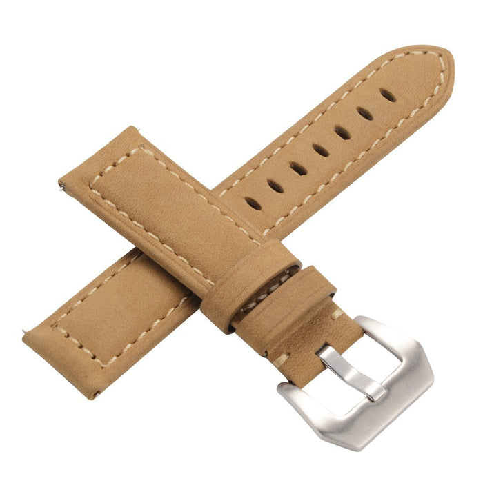 Genuine Leather Watch Band For HAUWEI Amazfit Huawei Samsung Galaxy Watch Active2 46mm 42