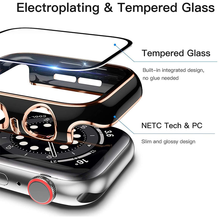 Two-Tone Glass + Cover For Apple Watch Case