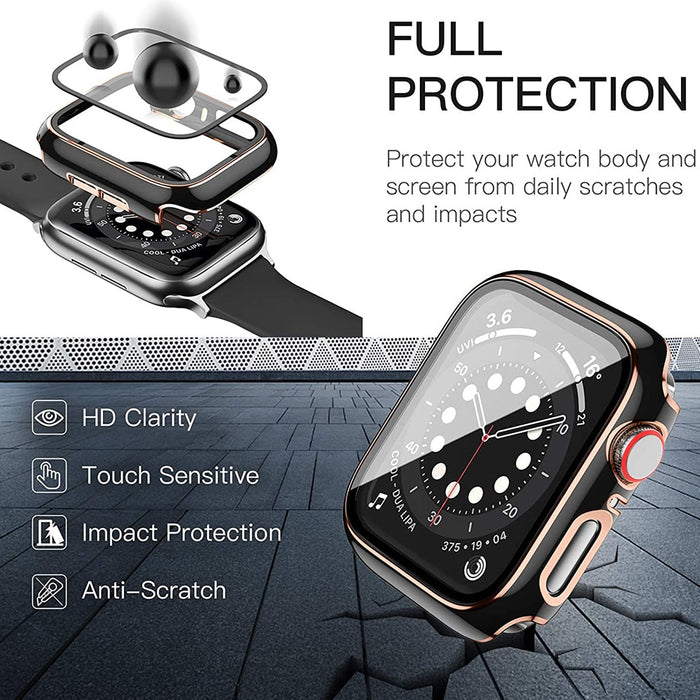 Two-Tone Glass + Cover For Apple Watch Case