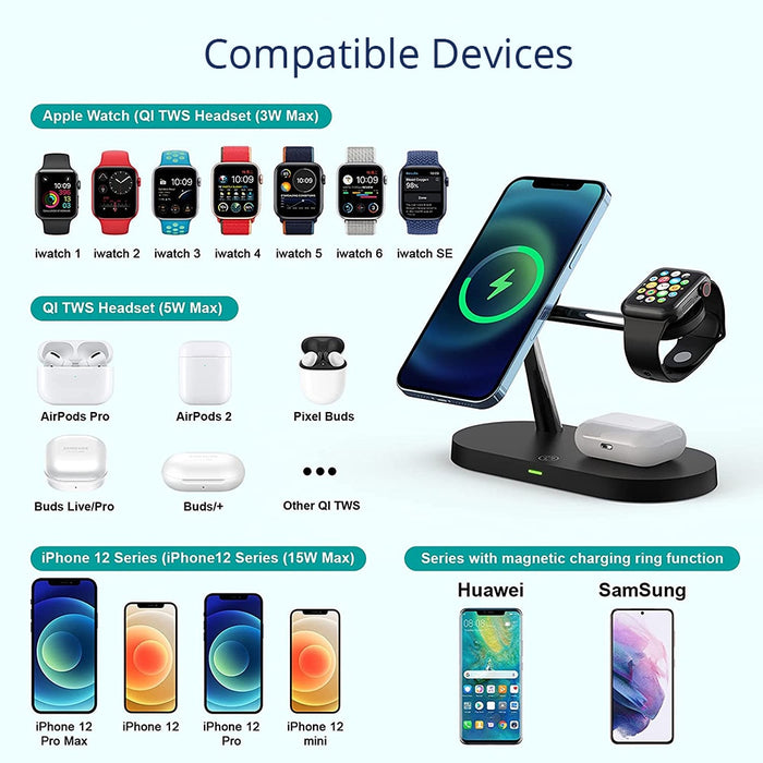 3 in 1 Wireless Charger Stand Magsafe QI fast Charging Station