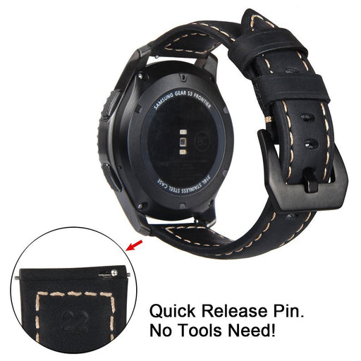 Genuine Leather Watch Band For HAUWEI Amazfit Huawei Samsung Galaxy Watch Active2 46mm 42