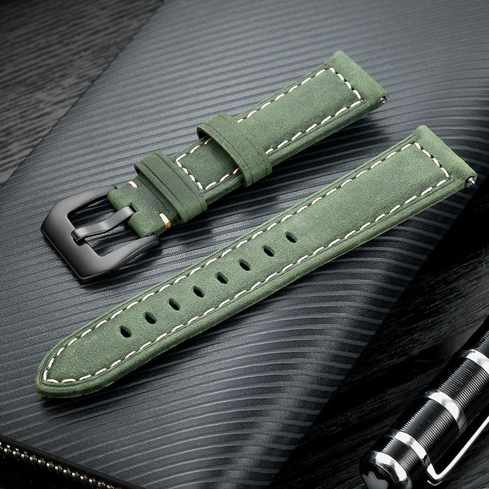 Genuine Leather Watch Band For HAUWEI Amazfit Huawei Samsung Galaxy Watch Active2 46mm 42