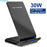 30W Qi Wireless Charger Stand Fast Charging Dock Station Phone Holder