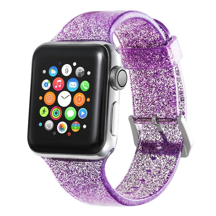Glitter Silicone Band For Apple Watch