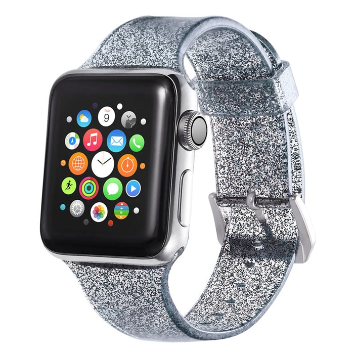 Glitter Silicone Band For Apple Watch