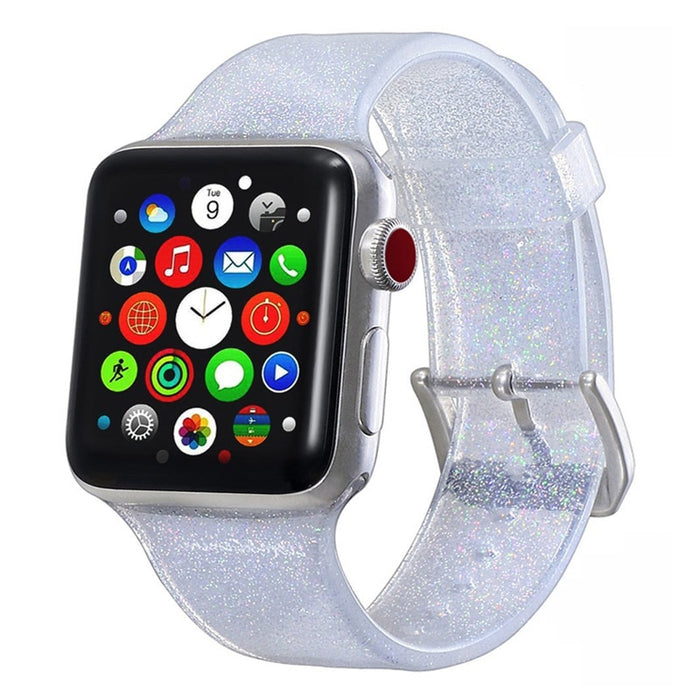 Glitter Silicone Band For Apple Watch