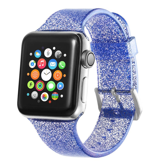 Glitter Silicone Band For Apple Watch
