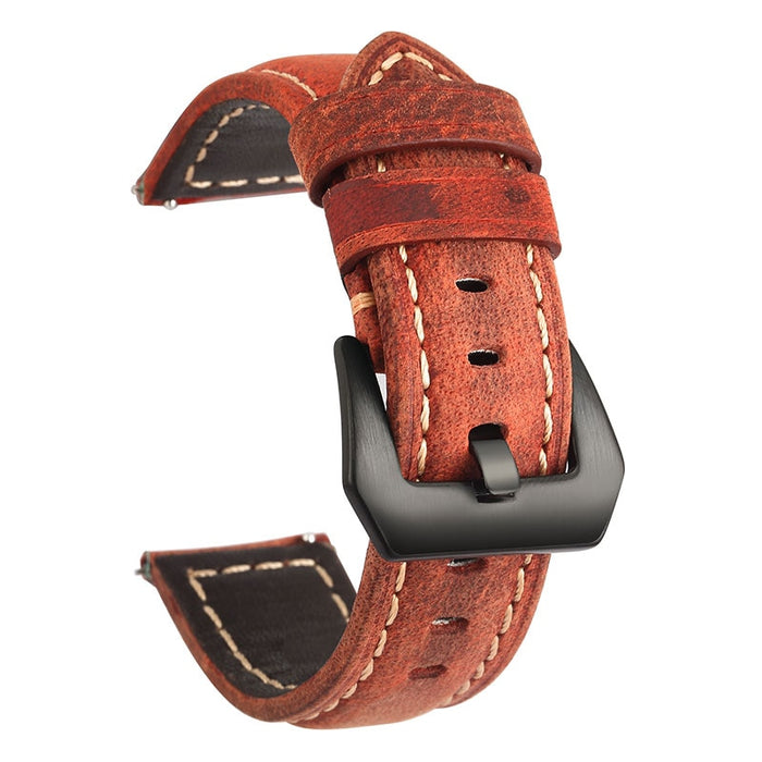 Genuine Leather Watch Band For HAUWEI Amazfit Huawei Samsung Galaxy Watch Active2 46mm 42