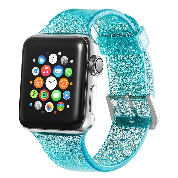 Glitter Silicone Band For Apple Watch