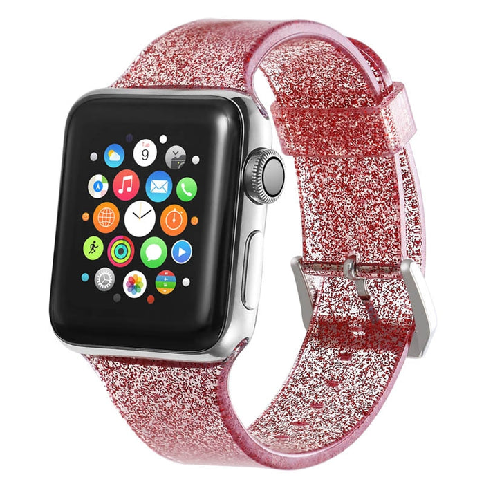 Glitter Silicone Band For Apple Watch