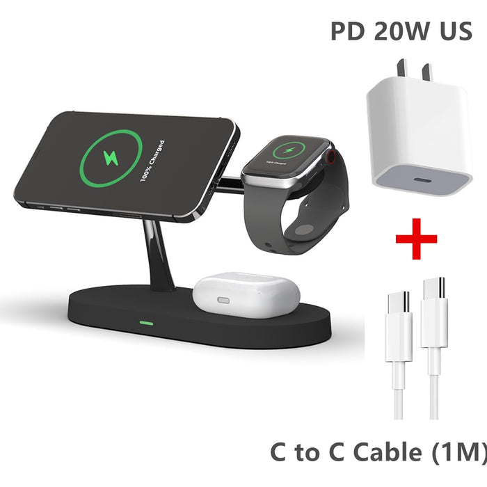 3 in 1 Wireless Charger Stand Magsafe QI fast Charging Station